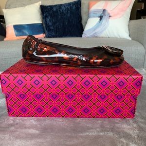 Tory Burch tortoise Minnie Travel ballerina flats